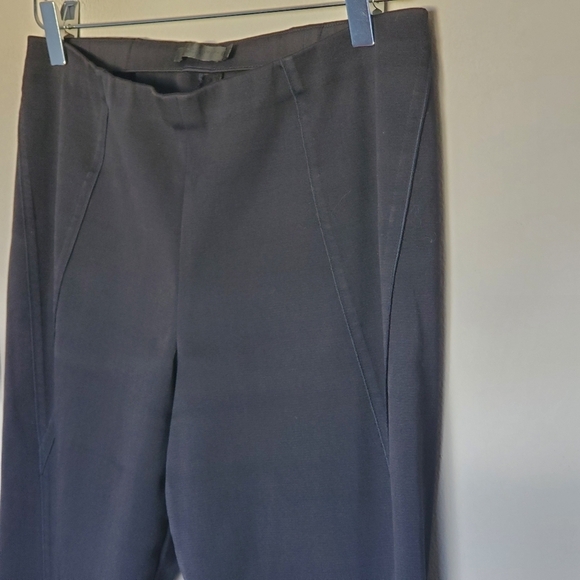 Donna Karan Slacks Trouser Pull-On Pants Black Minimalist Comfort Stretch Size 8 - Picture 5 of 9